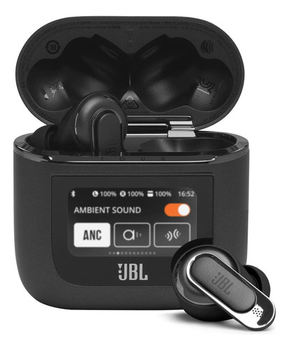 Auriculares Jbl Tour Pro 2, con cancelación de ruido, color negro