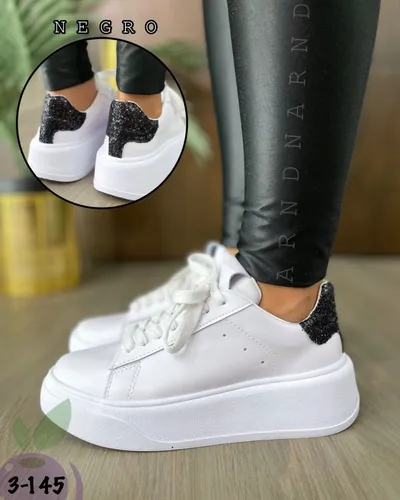 Zapatos Tenis Plataforma Casuales Suela Mujer | Cuotas sin interés