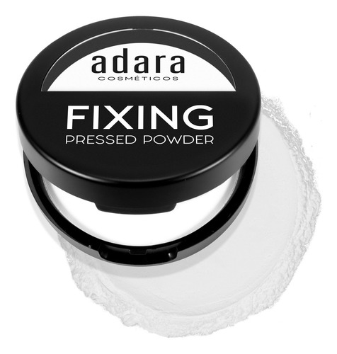 Base de maquillaje en polvo Adara Fixing Polvo Compacto Traslucido Fixing tono 01 translucent