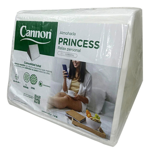 Almohada Triángulo Cannon Princess Apoya Espalda 50x41x29 