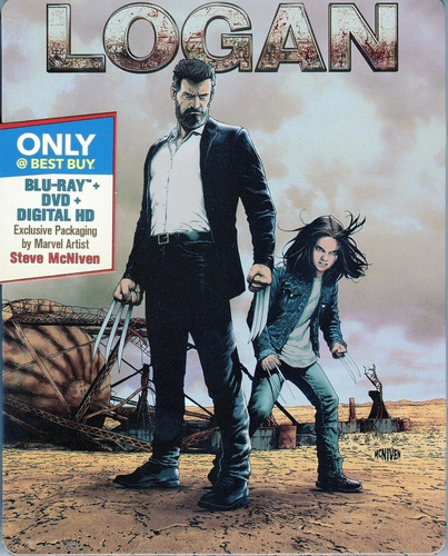 Logan Wolverine Hugh Jackman Steelbook Pelicula Blu-ray