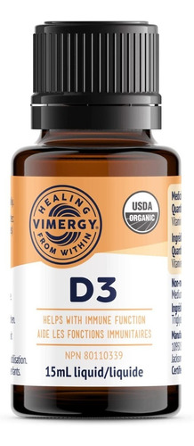 Vimergy Usda Organic Vegan D3 (0.5 Fl Oz)