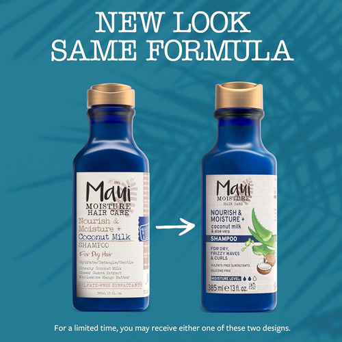 Maui Moisture Shampoo Con Leche De Coco 385ml