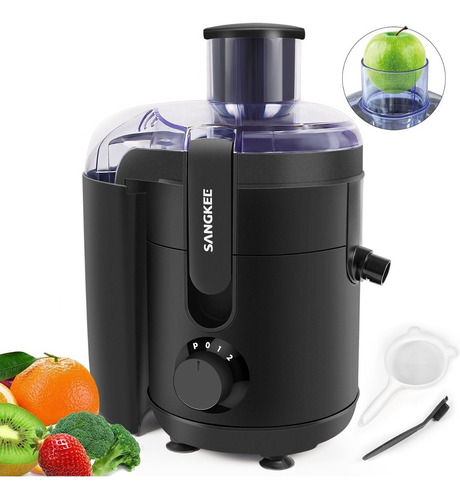 Extractor De Jugos, 2 Modos De Velocidad Extractores De Exprimidores Eléctricos 350w, Exprimidores Multiusos Para Verduras Y Frutas, Zanahorias, Cítricos Y Apio, Sin Bpa, Fáciles De Limpiar