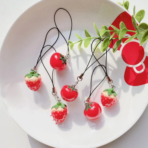 Yc Cordón Pequeño Con Forma De Fruta Artificial Para Fresas