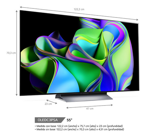 Smart Tv LG Oled Evo Thinq Ai 55'' 4k 55c3psa Uhd Webos 23