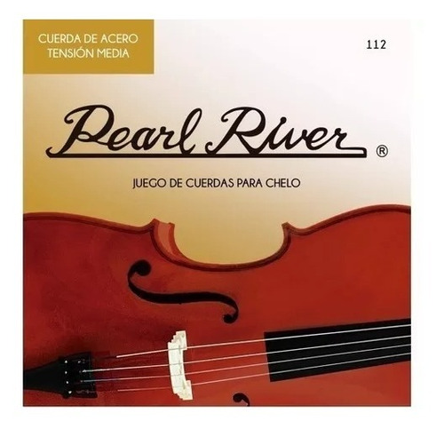 Juego Cuerdas Chelo Cello Violoncello 4/4 Pearl River 112 )