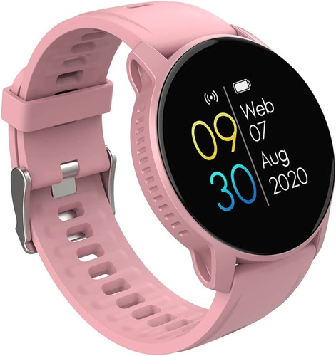 Imagen 1 de 2 de Smartwatch Reloj Inteligente W9 Rosa Android Ios Ade