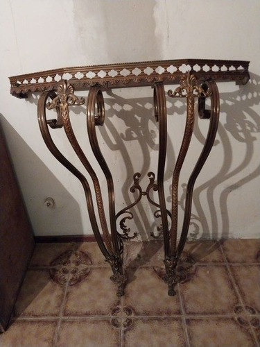 Antiguo Dresuar De Bronce Trabajado S/ Mármol Bronce (Usado)