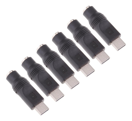 6 Piezas A 5.5x2.1mm Convertidor Para Pc Portátil