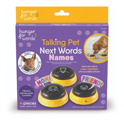 Imagen 3 de 9 de Botones Adiestramiento Talking Pet Palabras Nombres Perros