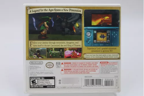 Jogo N3ds - The Legend Of Zelda: Ocarina Of Time 3d Fisico