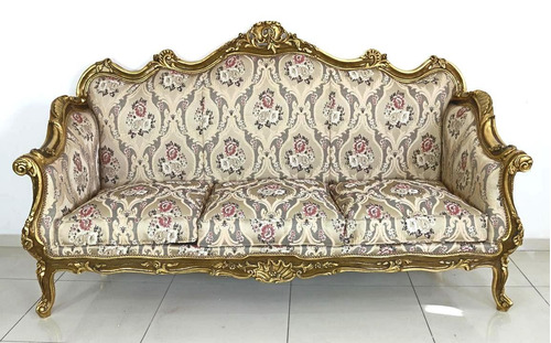 Sofa Design Classico Entalhado E Folhado À Ouro Luxuoso