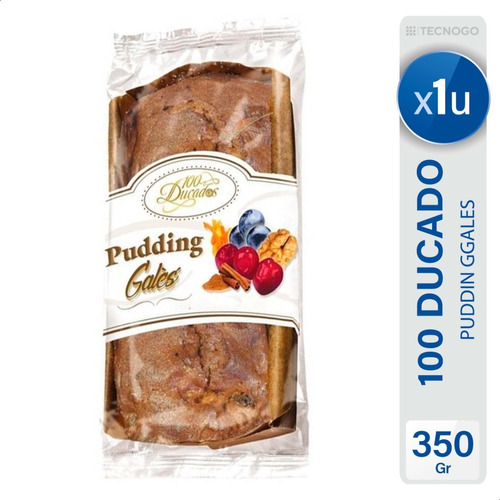 Budín 100 Ducados Gales sabor Nueces, Cereza y Pasas en bolsa 300 g 