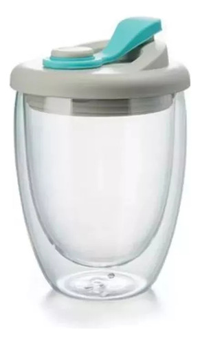 Vaso De Agua De Vidrio Doble Con Tapa, Vaso Aislante