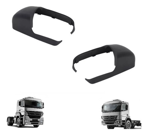 Par Capa Base Inferior Braço Retrovisor Axor /atego Le + Ld
