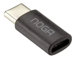 Adaptador Noga Micro Usb A Usb Tipo C - Alpha S.i Color Negro