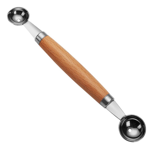 Cuchara Para Hacer Esferas De Sandía Con Doble Cabezal