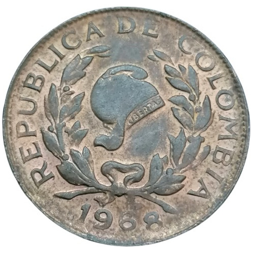 Colombia Moneda 5 Centavos 1968