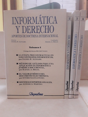 Informática Y Derecho. 4 Vols. Altmark (d) Bielsa (c)