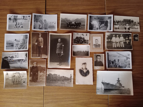 Lote Fotos Antiguas Del Ejército Argentino Y Armada (Usado)
