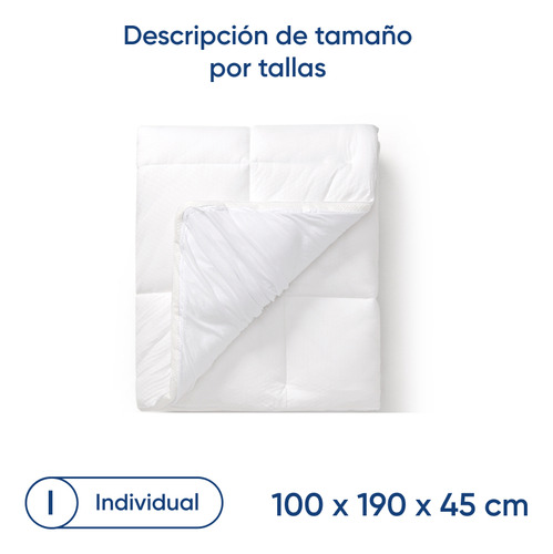Juego De Sábanas Luuna Algodón Satín, Individual Color Azul marino