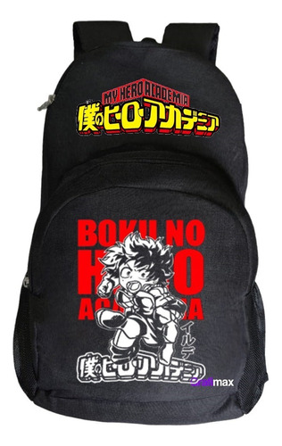 Mochila Boku No Hero Academia Anime 20 Litros Negra Grafimax