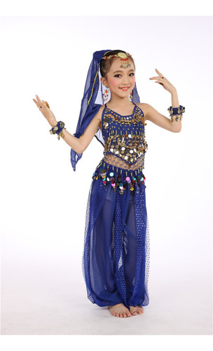 Disfraz Danza Del Vientre Estilo Oriental India Para Niños