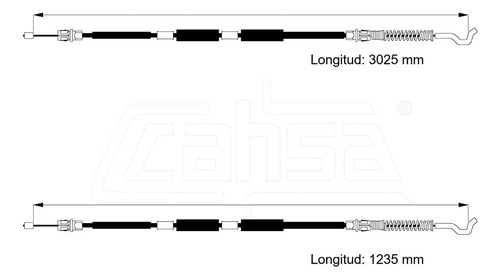 Jgo Cables Freno Tras Para Ram2500 3.0 3.6 4.7 5.7 2010-2020