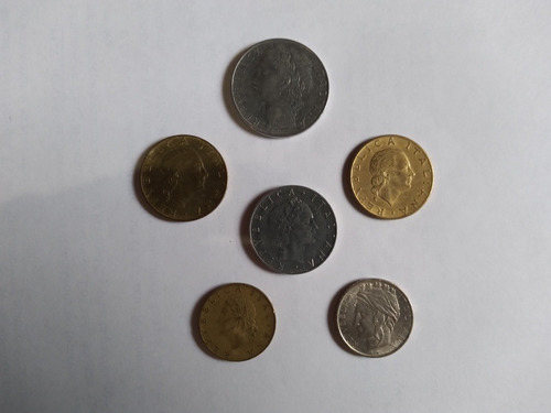 Monedas Antiguas  Italianas Desde 1.957