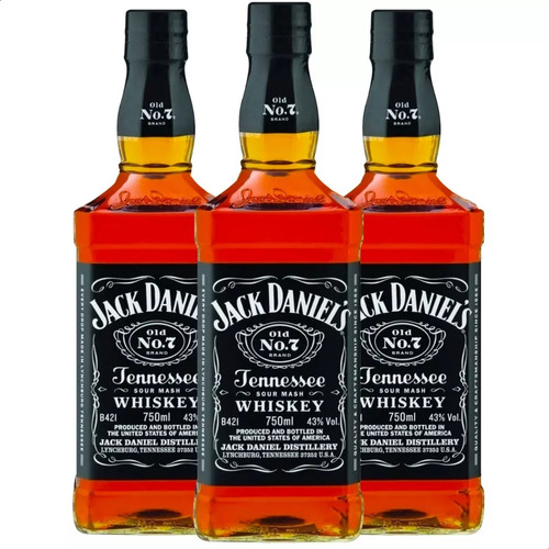 Whisky Jack Daniels Old No 7 Tennessee Pack X3 - 01almacen