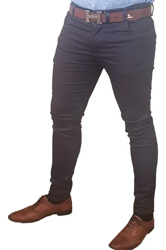 Sin cabeza Anémona de mar verbo Pantalones Entubados Hombre Gris | MercadoLibre 📦