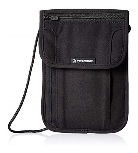 Imagen 1 de 7 de Mini Bolsa De Seguridad Negra,p/cuello, Victorinox(31171901)