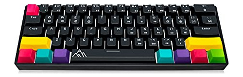 Asceny Gk61 - Hot-swappable 60% Mechanical Keyboard With Ext