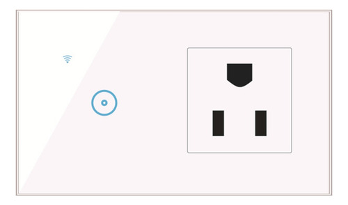 Apagador Con Enchufe Wifi Inteligente 1 Botón Interruptor