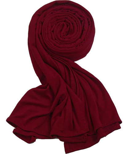 Hophor Jersey Hijab Bufandas Para Mujer, Musulmana Head Wrap