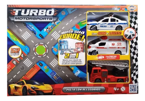 Os carrinhos Turbo Team Polícia e Bombeiro fazem parte da nova