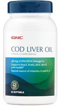 Comprar Aceite De Hígado De Bacalao Gnc 90 Cápsulas Blandas