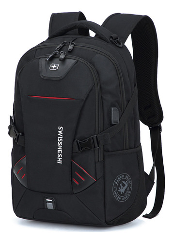 Mochila Multifuncional E Impermeable Usb Para Laptop, Hombre