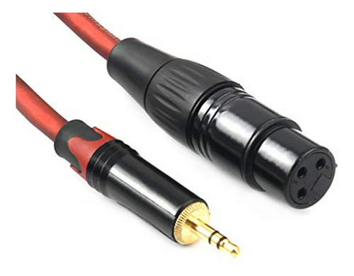 Cable Audio Jack 3.5mm A Xlr Hembra 1 Pie (30 Cm)