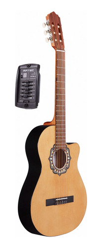 Guitarra Criolla Fonseca 38 Kec Con Eq Y Funda - Plus