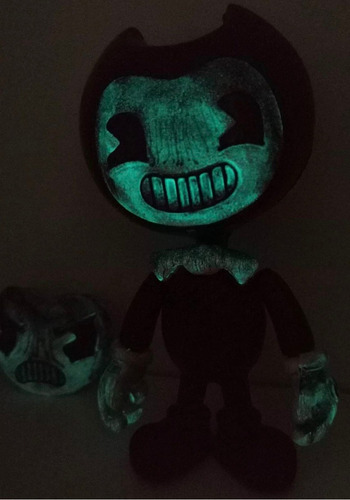 Figura Bendy And The Ink Machine Dirty Black Emit Luz Brilla