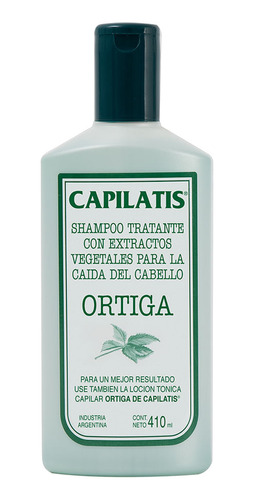 Shampoo Capilatis Con Ortiga Y Extracto Vegetal X 410 Ml