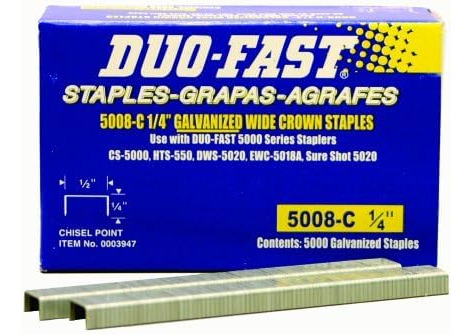 Duo Fast 5008c - Grapa Galvanizada  20, Corona De 1/2 Pulgad