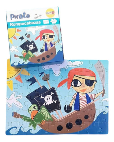 Rompecabezas Pirata Puzzle 60 Piezas Niños