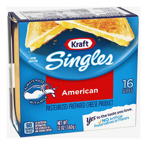 Paquete 16 Queso Amarillo Facilistas Kraft 340gr 0067 Ml. 