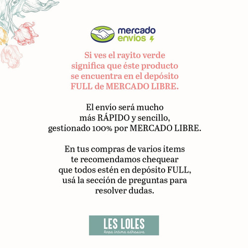 Imagen 9 de 10 de Corpiño Adhesivo Flor Con Clip Arma Escote Talles Les Loles