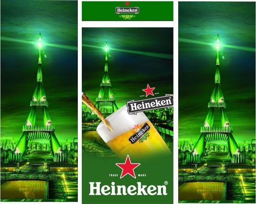 Imagem 1 de 2 de Adesivo Geladeira Envelopamento Cerveja Heineken Torre