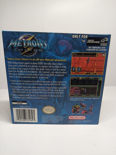 Imagen 5 de 9 de Metroid Fusion + Caja Custom - Game Boy Advance Rpro