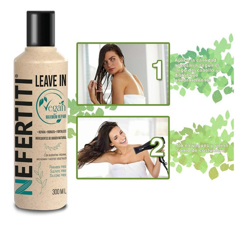 Leave In Vegan Maximum Repair Nefertiti Repara Sin Enjuague
